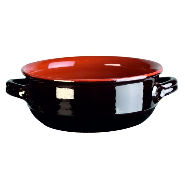 Tegame con coperchio Vulcania terracotta smaltata B1TE2